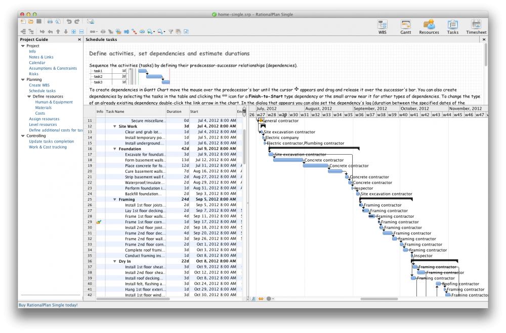 RationalPlan Single Project for Mac 6.1 (Shareware 85.70Mb)