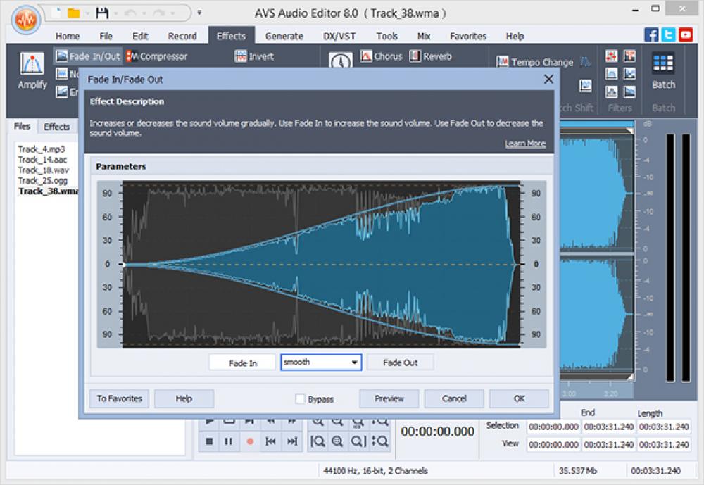AVS Audio Editor 8.5.1.524 (Shareware 30.39Mb)