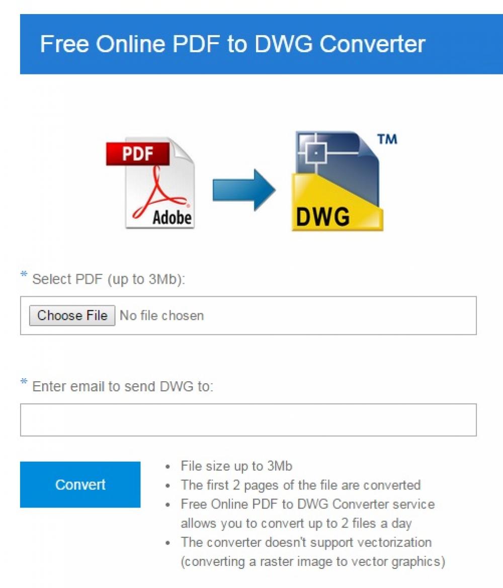 Free Online PDF to DWG Converter 10 (Freeware 47.86Mb)
