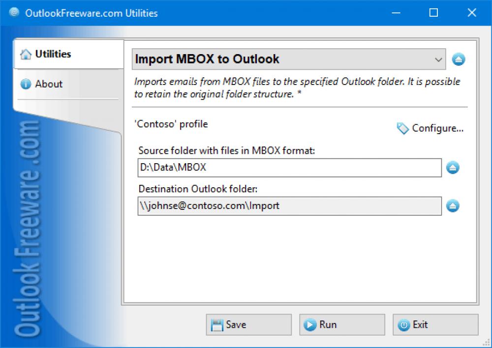 Import Messages from MBOX Files 4.11 (Freeware 0.31Mb)