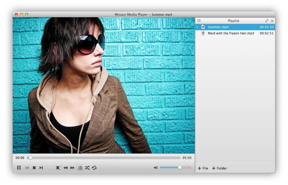 Movavi Media Player for Mac 1 (Shareware 37.96Mb)