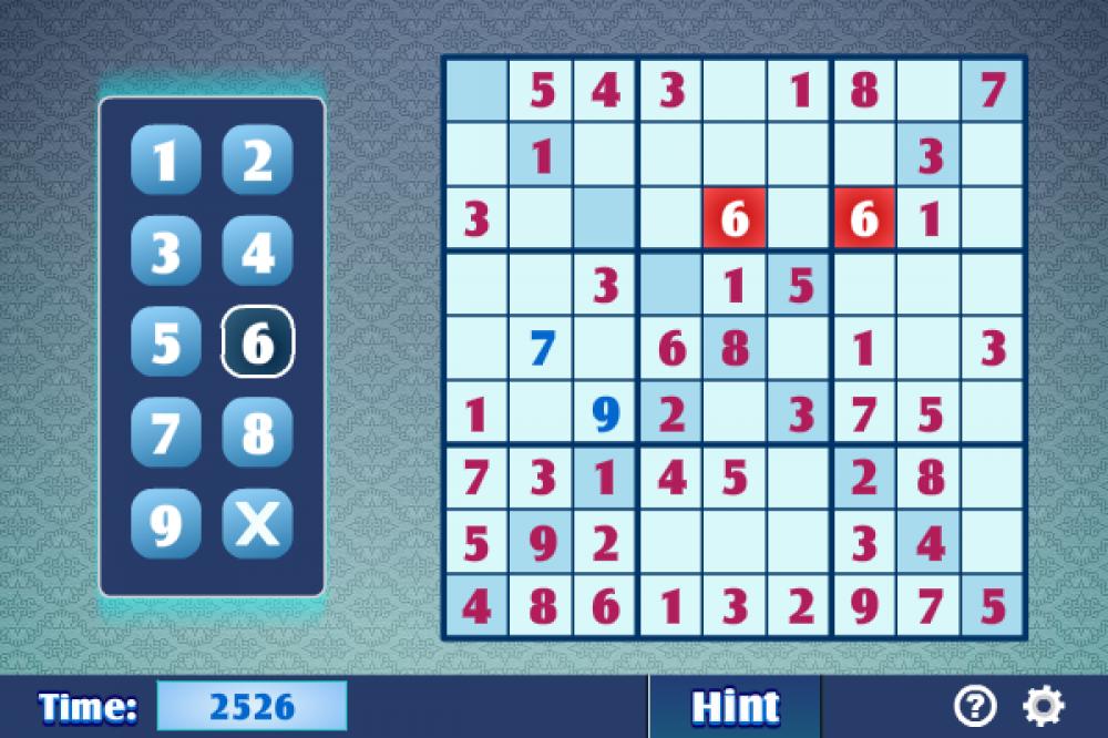 Sudoku X 1.4.2 (Freeware 0.64Mb)