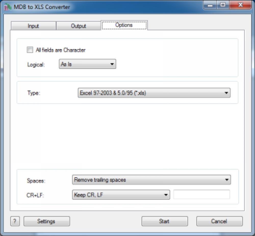 MDB (Access) to XLS (Excel) Converter 3.30 (Shareware 21.01Mb)