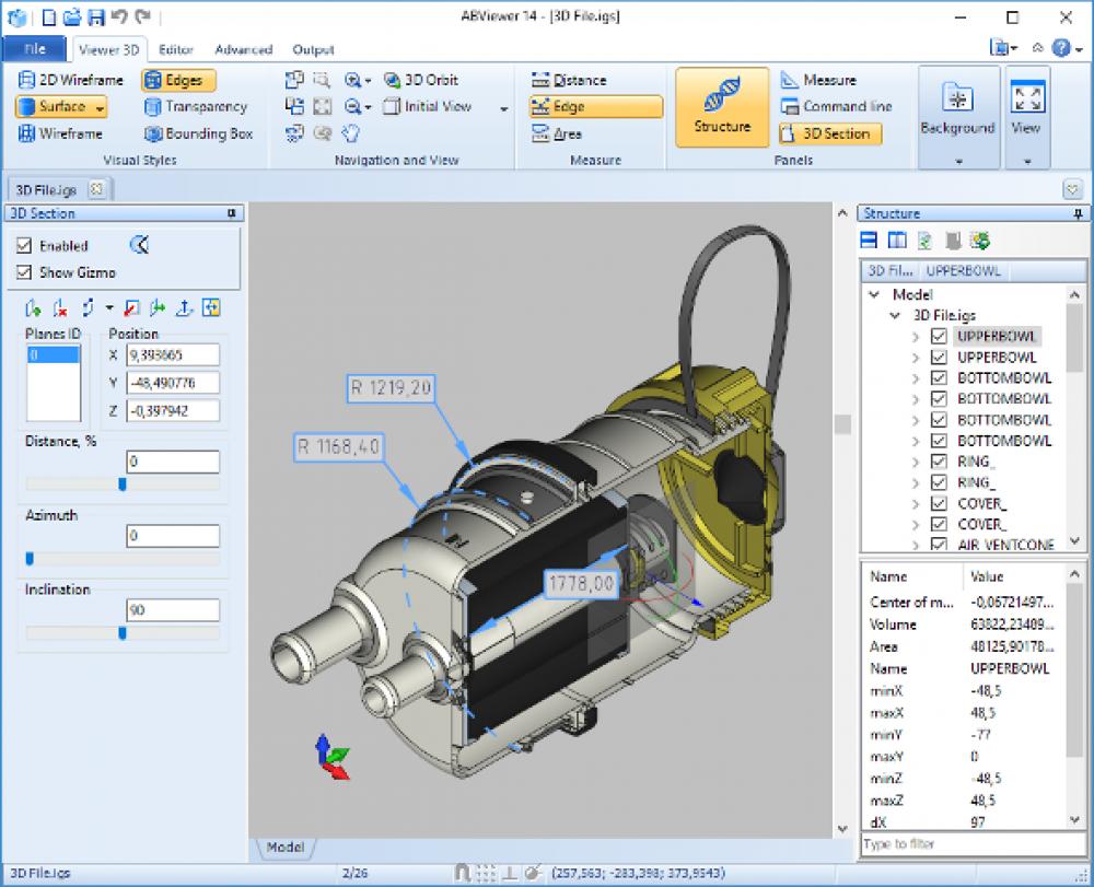 STL Viewer / ABViewer 14 (Shareware 51.61Mb)