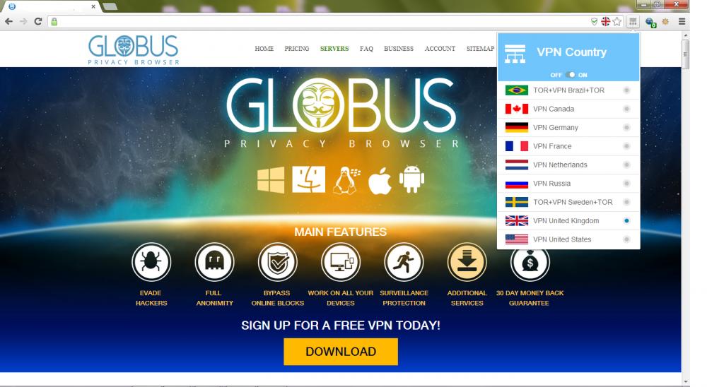 Globus Privacy Browser 1.0.0.33 (Shareware 45.75Mb)