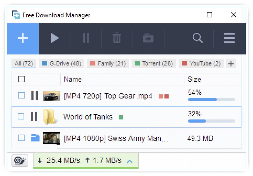 Free Download Manager 5.1.37 (Freeware 40.81Mb)