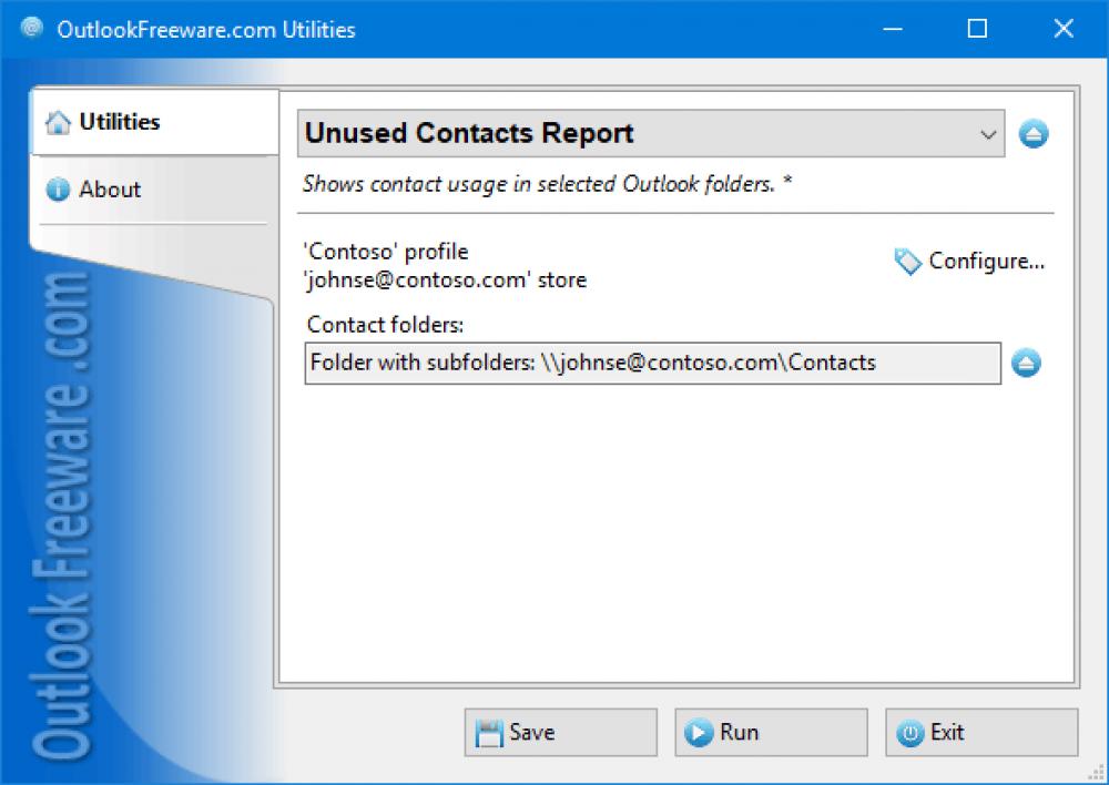 Unused Contacts Report 4.11 (Freeware 0.30Mb)