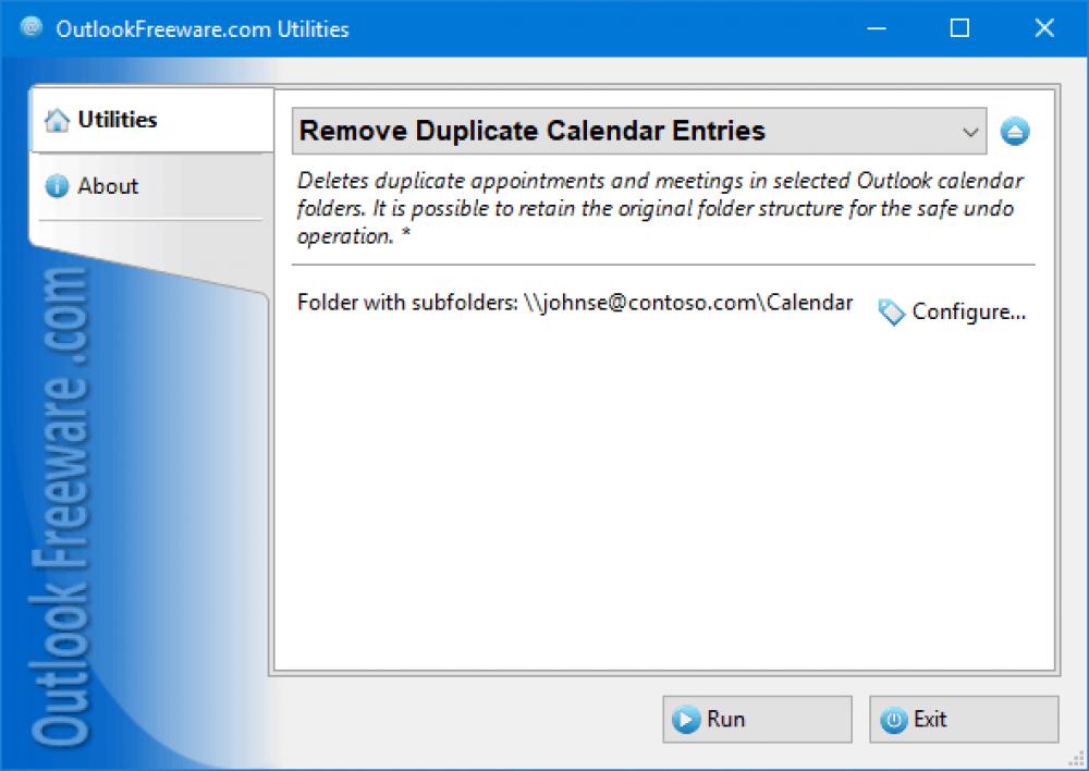 Remove Duplicate Calendar Entries 4.20 (Freeware 0.32Mb)
