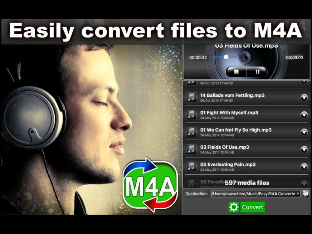 Easy M4A Converter 1.0.2 (Shareware 15.72Mb)