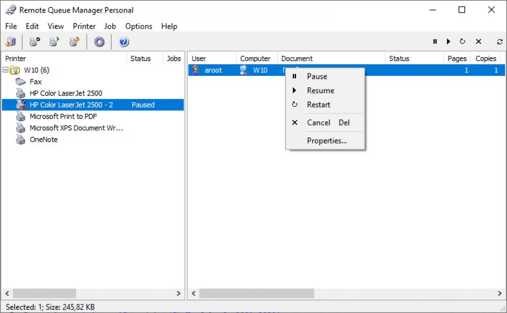 Remote Queue Manager Personal 6.0 (Freeware 1.50Mb)