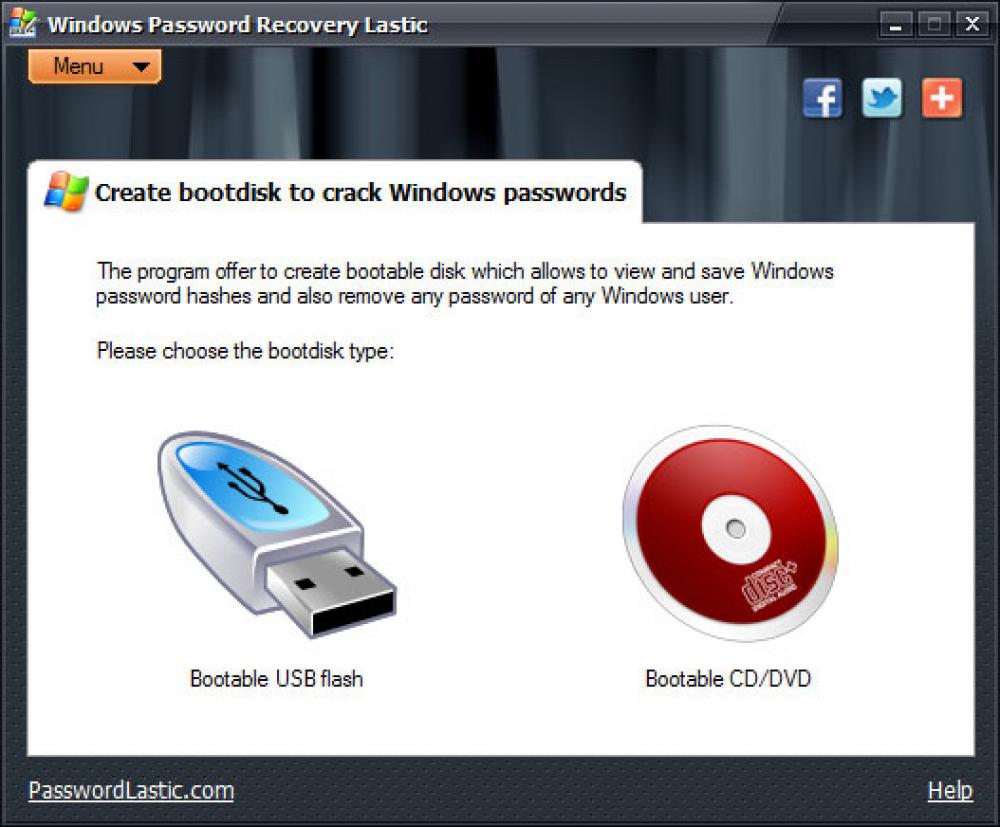 Windows Password Recovery Lastic 1.3 (Shareware 11.92Mb)