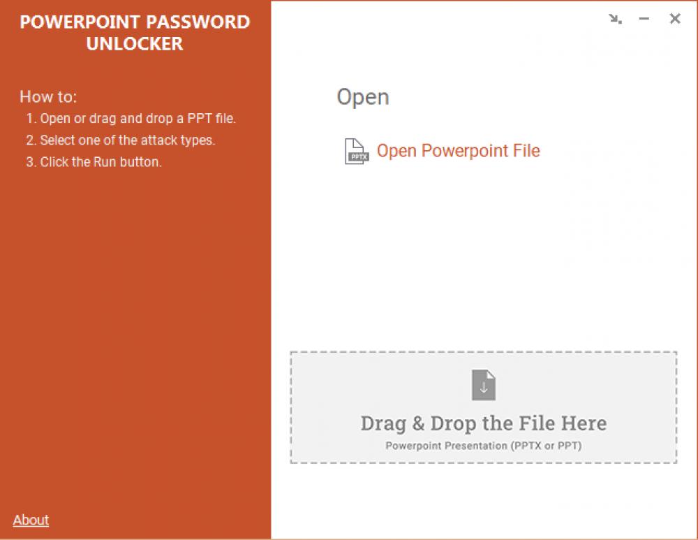 Free PowerPoint Password Unlocker 2.0.2 (Freeware 1.79Mb)
