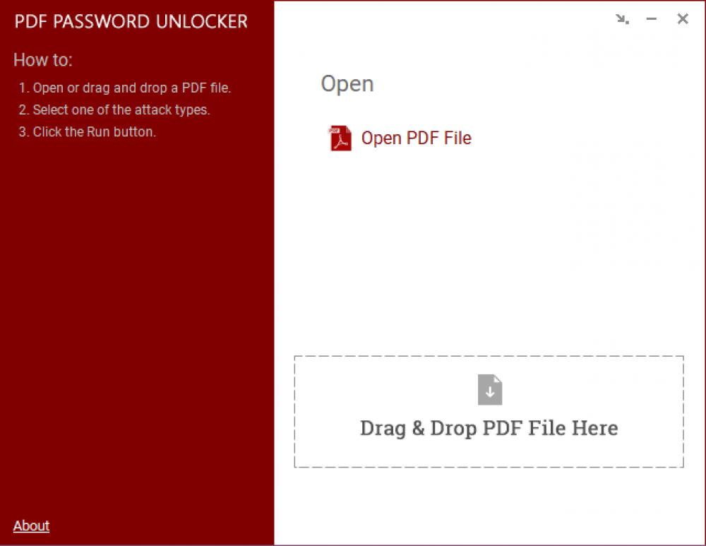 Free PDF Password Unlocker 2.0.2 (Freeware 2.76Mb)