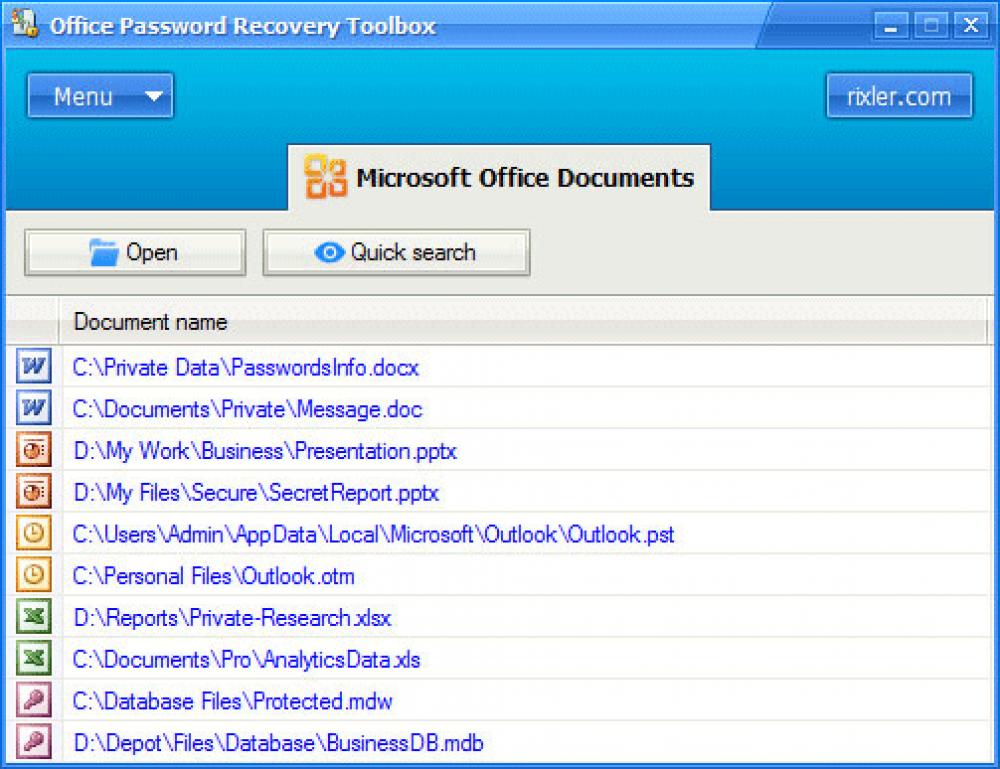 Office Password Recovery Toolbox 4.2.0.1 (Shareware 2.33Mb)