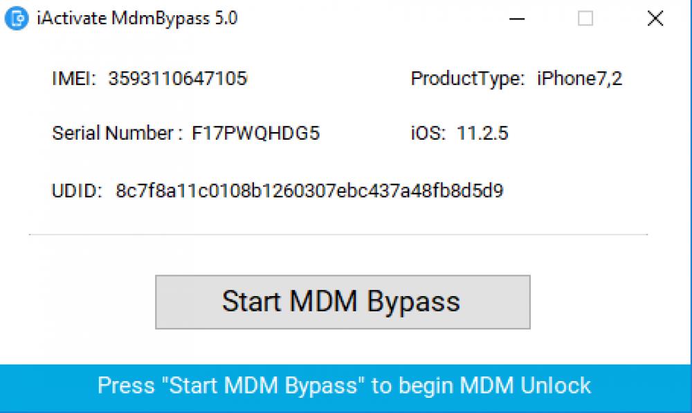 MDM Bypass iActivate Sofware 6 (Shareware 233.61Mb)