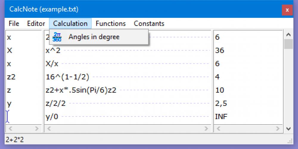 CalcNote 0.1.3.0 (Freeware 0.78Mb)