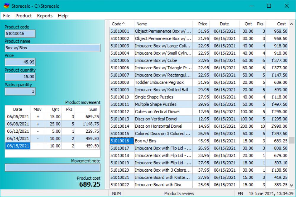 Storecalc 1.43 (Shareware 1.06Mb)