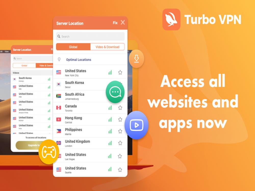 Turbo VPN Unlimited VPN for Mac 1.8.1 (Freeware 18.80Mb)