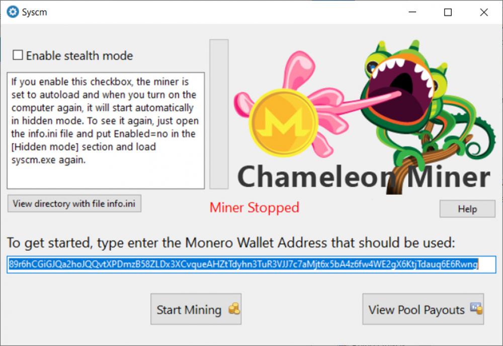 Chameleon Miner 1.2 (Freeware 2.43Mb)